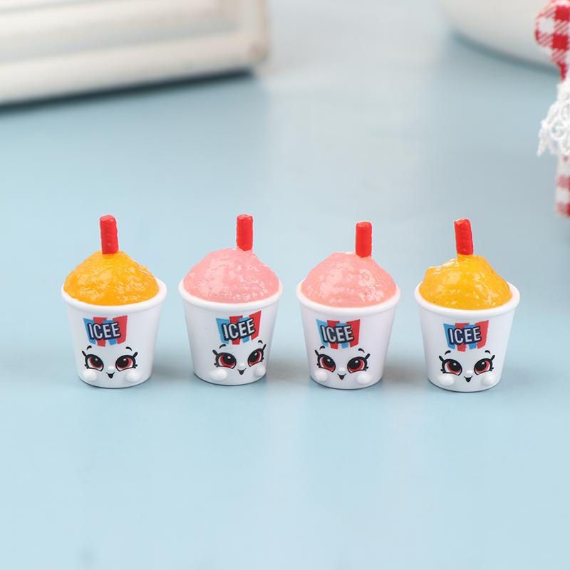 1/2/5pcs Doll House Home Furnishings Lovely Straw Drink Cup Model Mini Coffee Juice Milk Cups Miniature Dollhouse Mugs Drinks