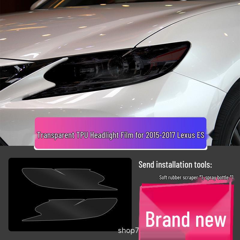 Transparent Smoked Protective Headlight Film for Lexus CT200, ES, RX, UX, IS, NX, LX