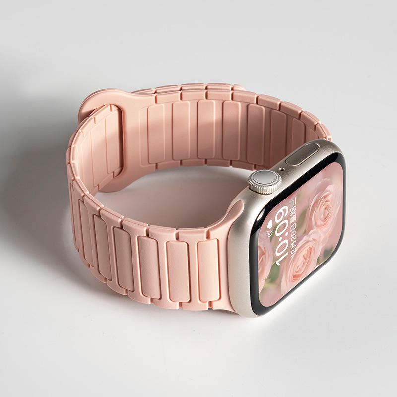 Jingyi Silicone Strap for Apple Watch S7/S8/S9/S11 and iWatch10 with Magnetic Closure