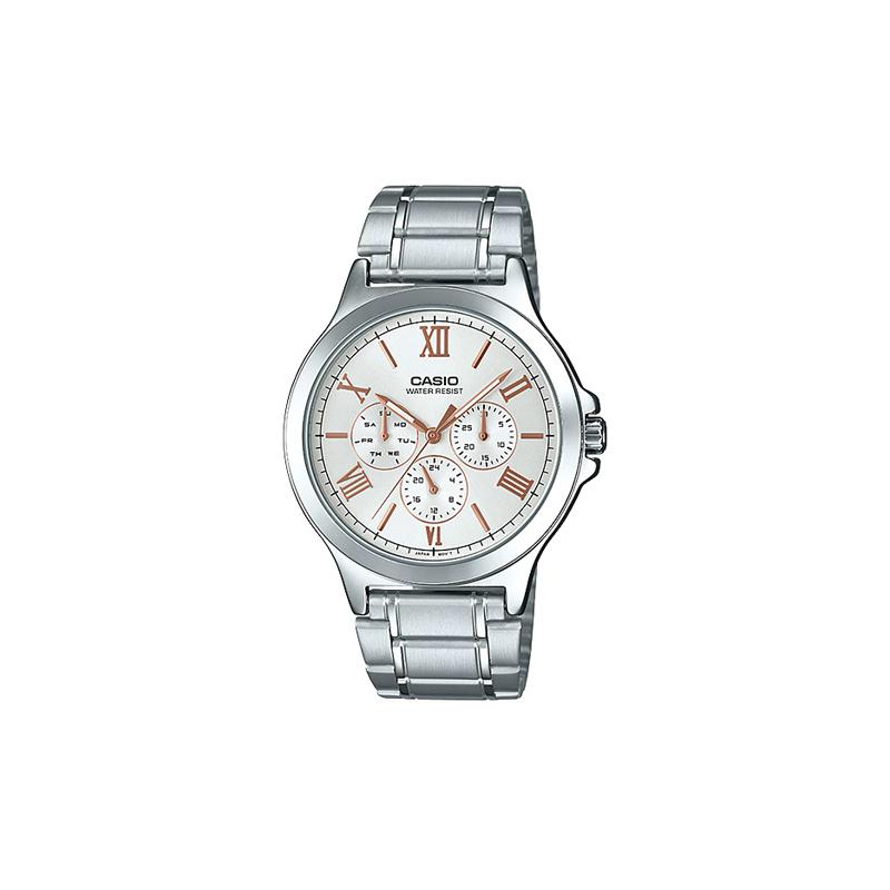 

Casio STANDARD Series EDIFICE Series Simple Casual Business Versatile Classic Three Eyes Six Needles Date Display Waterproof Quartz MTP-V300D-7A2 срібний