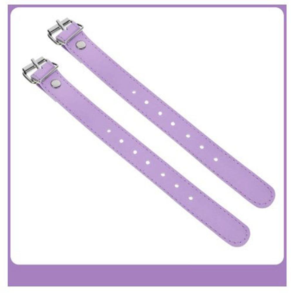 

1pair 22*2cm Bicycle Basket Straps Leather 7 Colors Cargo Rattan Baskets Replacement s Bicycle Buckle Belt Hardware Accessories фиолетовый