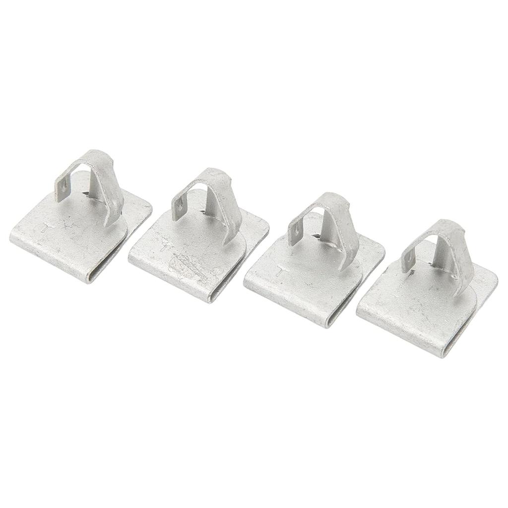 Oil Filter Access Panel Clips, 4PCS Aluminum Alloy High Strength Replacement W715288S439 Easy Car Maintenance Durable Universal Fit