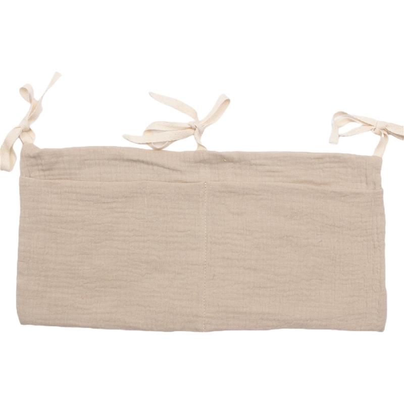 Crib Cotton Diaper Bottle Molar Toy Storage Bag Used to Store Baby's Clothes Diapers Toys Easy to Hanging High Quality