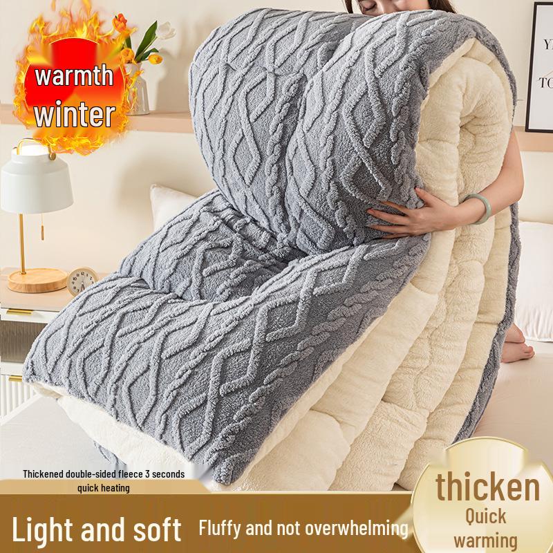 Taffeta Velvet Lambswool Arctic Quilt - Thickened, Warm Winter Bedding