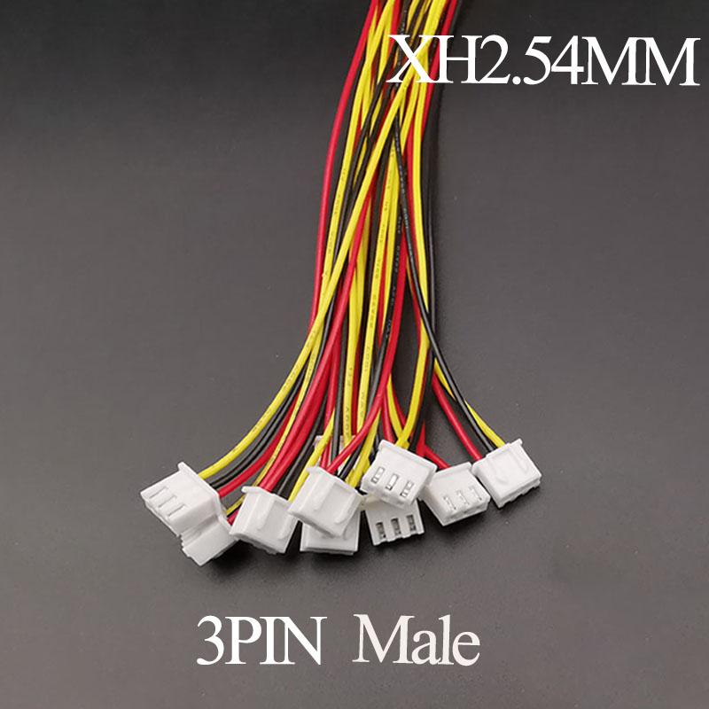 10PCS Micro JST XH 2.54 2P 3P 4P 5P 6PIN Male Female Plug Connector 2.54mm Pitch With Wire Cable Battery Charging Cable