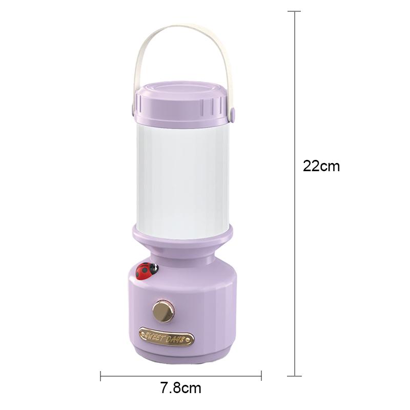 Led Camping Lamp Hanging Rechargeable Camping Lighting Lights 3 Color Stepless Dimming Outdoor Portable Emergency Camping Light Decor