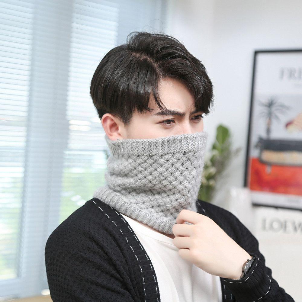 Comfortable Soft Neck Gaiters Thick Snood Neck Warmer Autumn Winter Thermal Neckerchief Knitted Scarf