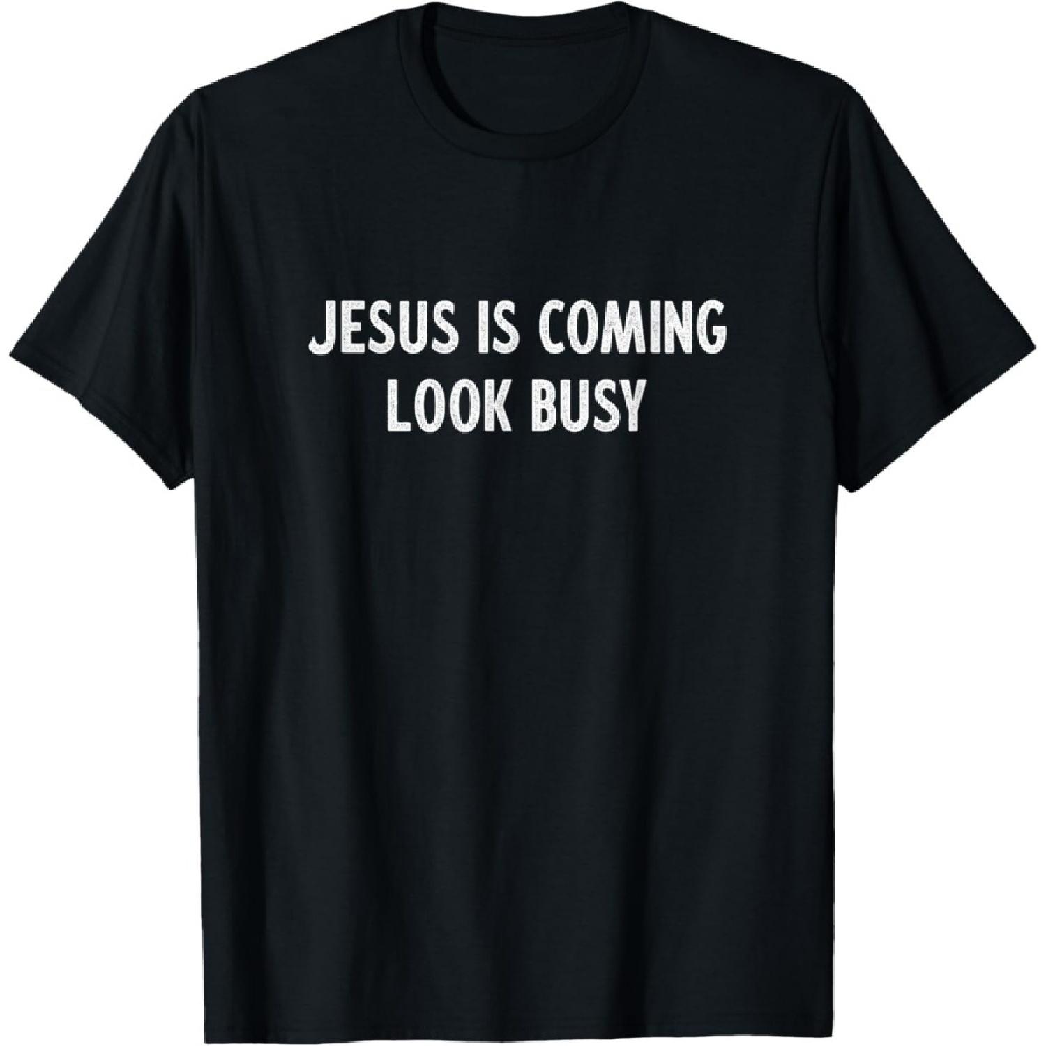 Evports Jesus is Coming - Look Busy - Vintage Style - T-Shirt XXXXXL разноцветный