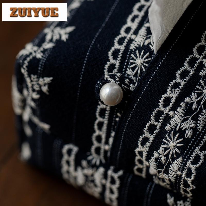 Handmade Indigo Jacquard Cloth Tissue Box Elegant Tissue Rangement Wet Wipes Case Reusable Paper Drawer Hotel Napkin Storage