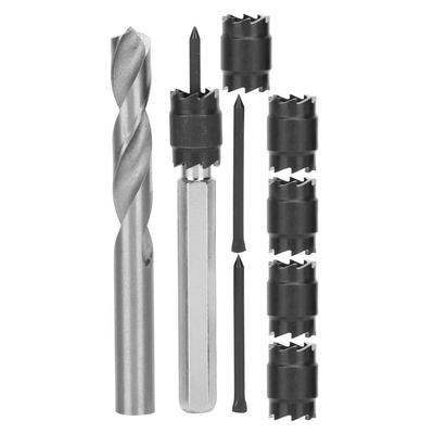 10Pcs 3/8" and 5/16" Sizes Spot Weld Cutter Set Hex Shank for Power Drill Rotary Spot Weld Cutter High Speed Steel (HSS)