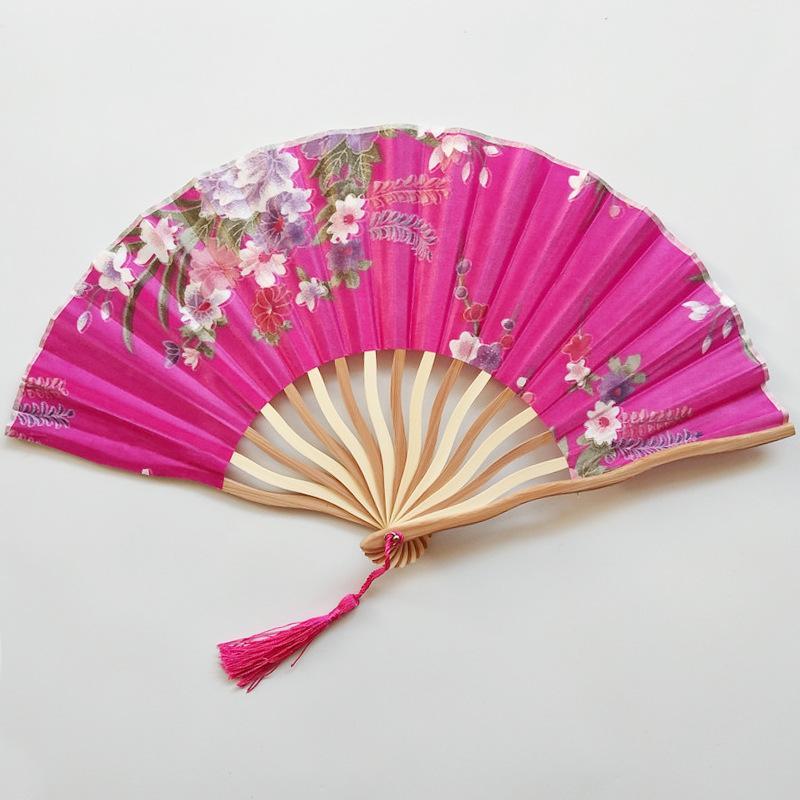 Elegant Multi-Pattern Japanese Style Personalized Handmade Fan Crafts Dance Hand Fan Folding Fan Home Decoration Summer Gift