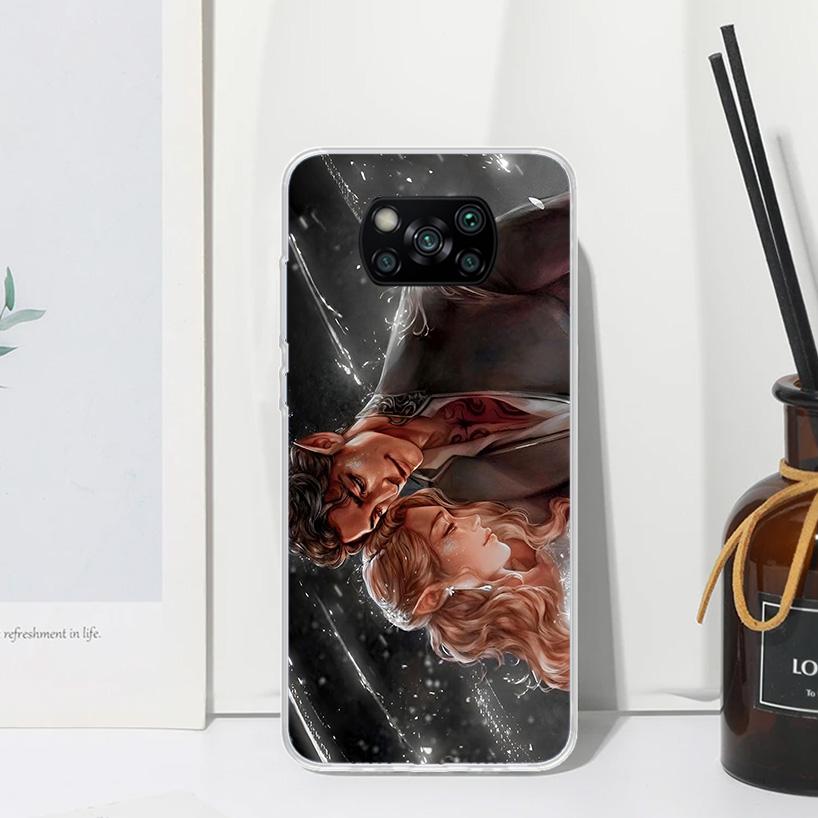 A Court Of Mist And Fury Phone Case For Xiaomi Poco X7 X6 X5 M7 M8 Pro F7 Ultra Redmi 15C 15 13C 13 12C 12 10 10C 10A Art Fundas