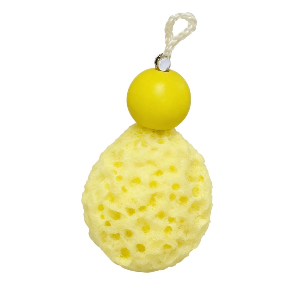 Creative Bath Sponge Shower Pouf with Hanging Rope Soft Textured Exfoliating Mesh Body Scrubber for Home Bathing and Personal Care