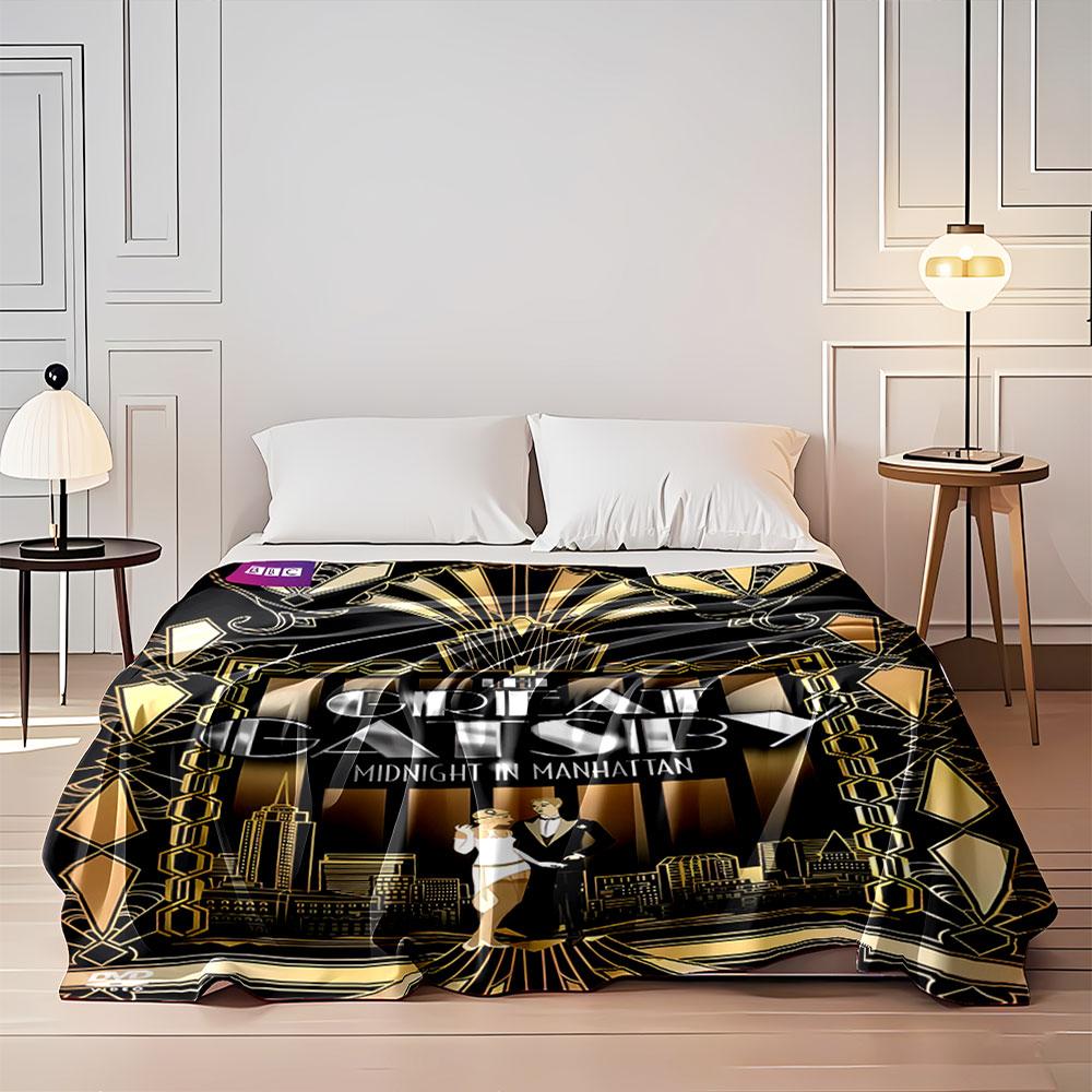 Great Gatsby Art Deco Blanket for All Seasons Blanket Lunch Break Throw Gift