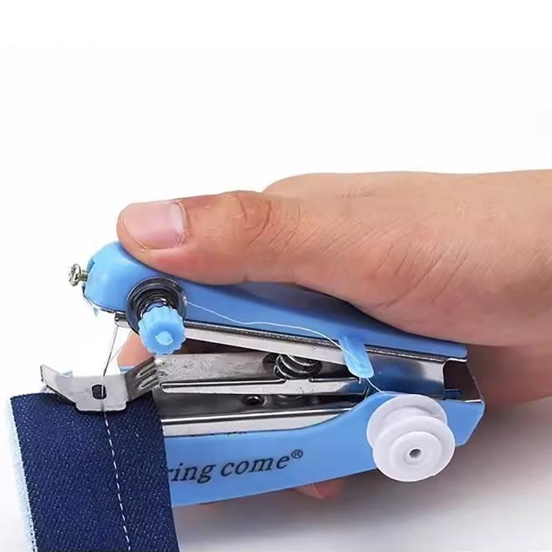 Domowa Ręczna Maszyna do Szycia Przenośna Podróżna Zewnętrzna Ubrania Tkaniny DIY Szycie Narzędzie do Szycia Mini Ręczna Igła do Szycia Maszyna do Robótek Ręcznych