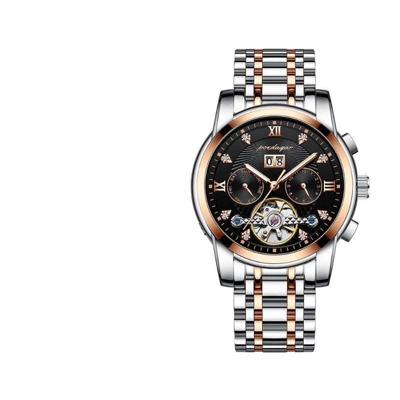 Top Brand New Men's Watch Automatic Mechanical Watch Tourbillon Waterproof Luminous Calendar Watch