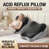 Ergonomisches Keilkissen für das Bett, Verstellbare Rückenlehne aus Memory-Schaum, zum Aufsitzen im Bett, Rutschfestes Lenden- und Nackenkissen für Homeoffice & Entspannung