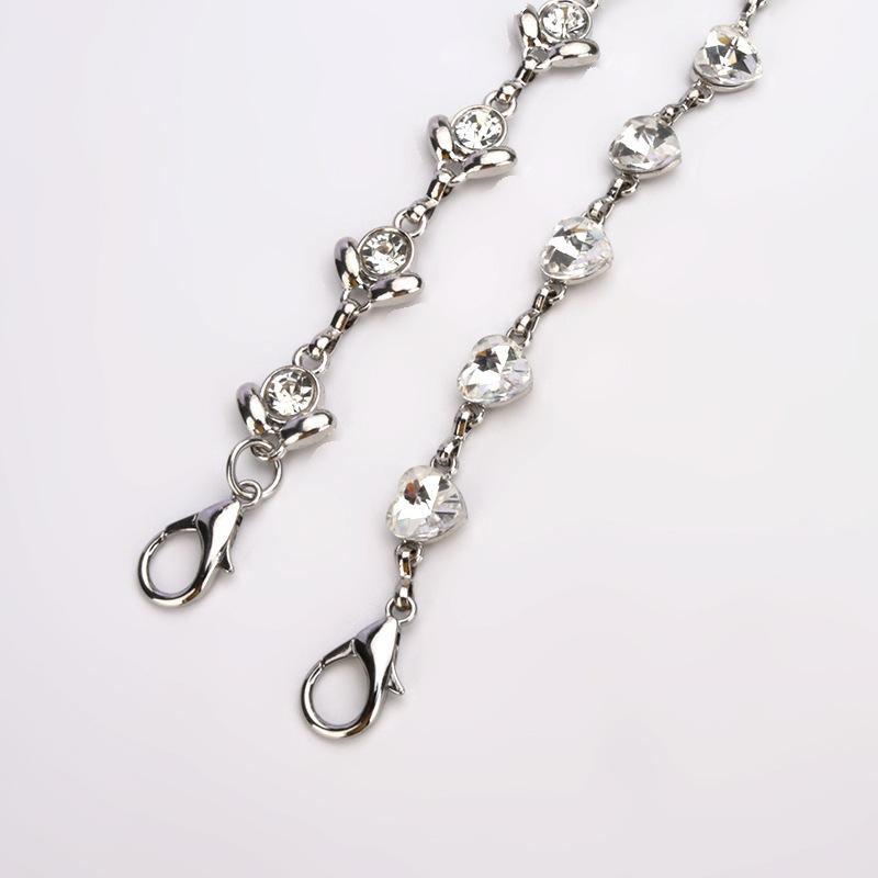 New Metal Waist Chain for Women, Fashionable and Elegant Versatile Dress and Body Chain Inlaid with Rhinestone Belt