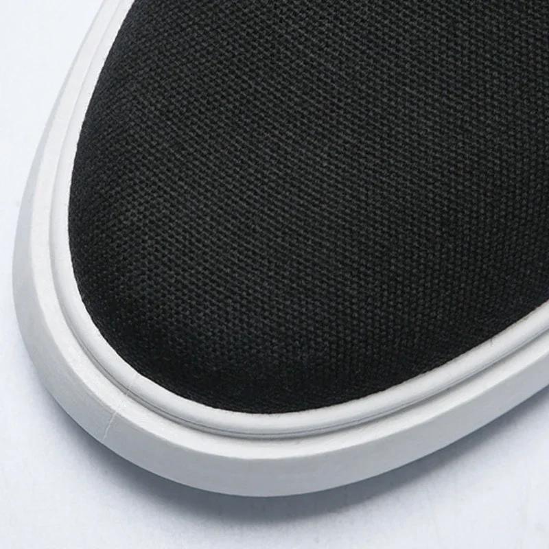 Shoes For Men Fashion Canvas Shoes Outdoor Breathable Men Sneakers Non-Slip Lightweight Casual Shoes Designer Lace-Up Men Flats