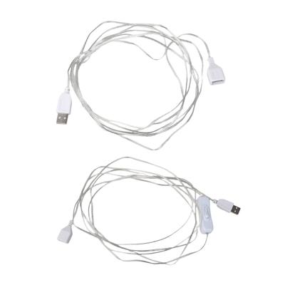 3.0M 9.84ft USB Extension Cable USB Male To Female Connect Cord for 5V2A Lights Fan Charging