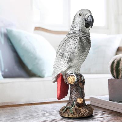 Figurină Papagal Statuie Grădină Cadou de sărbători Meșteșuguri realiste Sculptură de animale Decorare de birou pentru