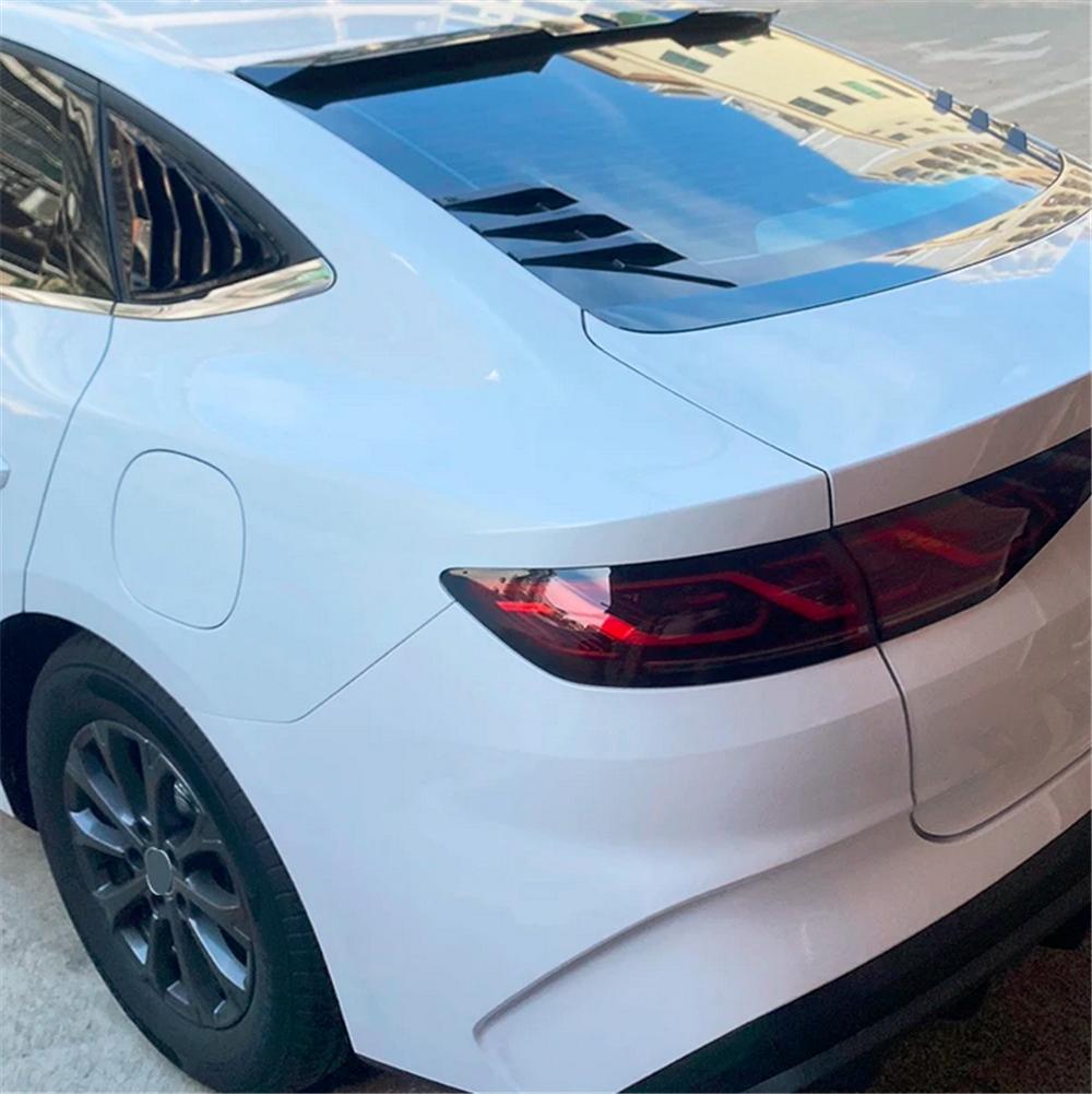 Ny 1 Par Bil Bakrute Dekorasjonsklistremerker Sidespoiler Splitter Trim Svart