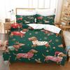 Christmas Theme 3D Printed Duvet Cover Microfiber Bedroom Decor Christmas Bedding Set Soft Breathable For Adult Student Gift Nan
