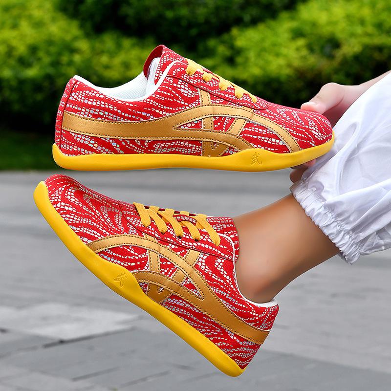 Parent-child tai chi shoes outdoor training shoes spring and autumn tai chi practice shoes martial arts morning exercise shoes beef tendon s