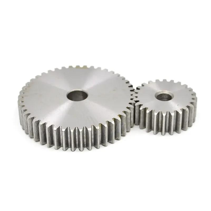 1Pcs Metal Transmission Gear Positive Gear Dia 77mm-162mm 45#Steel Cylindrical Gear 1 Mod 75/80/90/100/110/120/150/160 Teeth