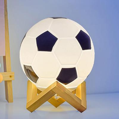 Nocna lampka piłkarska 3D Dekoracja sypialni na biurko Lampa piłkarska do wystroju domu
