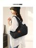 2025 Women's One-Shoulder Bag: Trendy, Versatile Canvas Handbag with Large Capacity, Simple Korean Style, Solid Color.