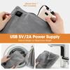USB 5V/2A Hand Warmer Graphene 3 Gears Warming Hand Pillow Electric Heating Belly Winter Washable Soft Thermal Heated Bag
