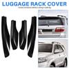 NEW-4PCS Black ABS Car Roof Luggage Rack Rail End Cover Shell Protector Fit For Toyota Fortuner 2004-2014