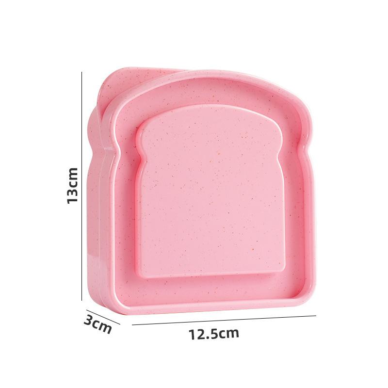 Toast Sandwich Lunch Boxes Reusable Snacks Container Food Storage Box For Kids School Office Work Travel And Outdoor Picnics