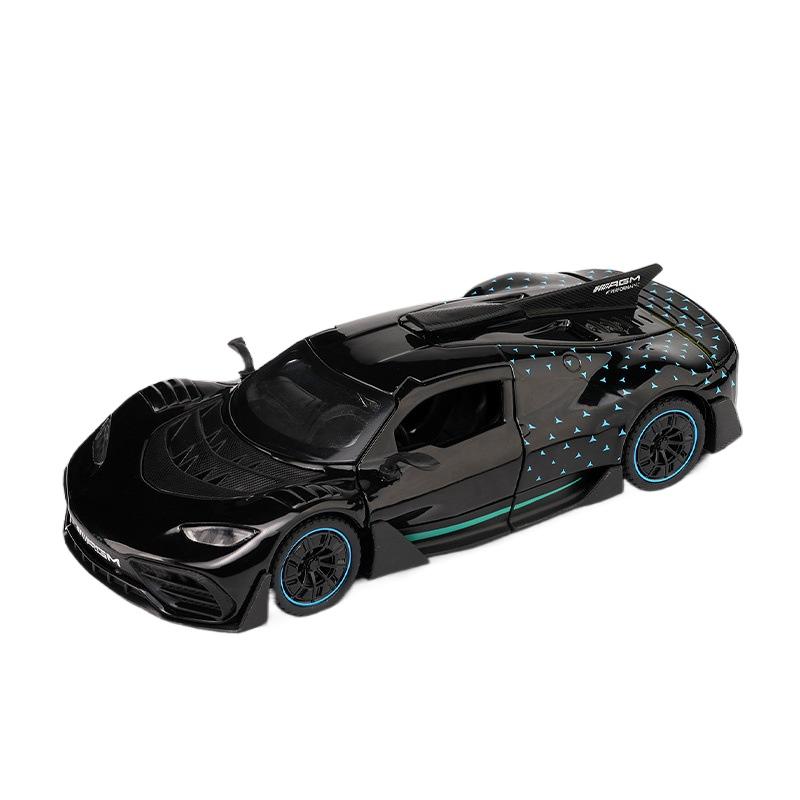 

Металлическая литая модель автомобиля Mercedes-Benz ONE Gulf Edition в масштабе 1/32 Коллекционная Подарок мальчику на день рождения Детская игрушка чёрный