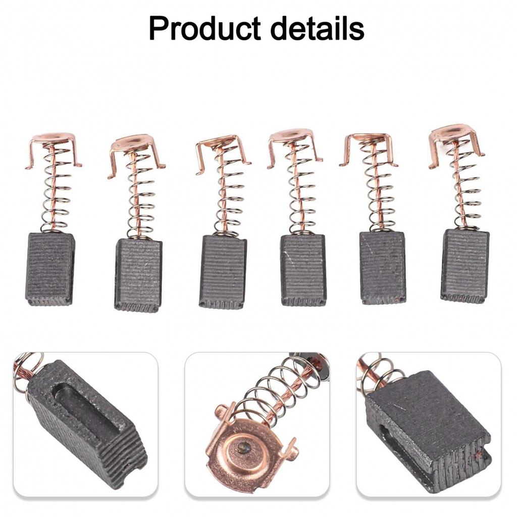 3 Pary Szczotki Węglowe 5x8x12mm Akcesoria Zamienne Narzędzia Elektryczne