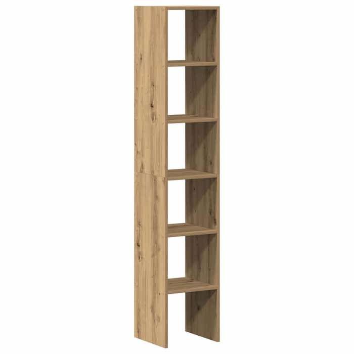 VidaXL Bookcases 2 Pcs Stackable Artisan Oak Engineered Wood, Shelf, Bookshelf, Book Support, Cabinet 858820