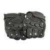 Guanti da Bici Mezza Dita Estivi Traspiranti Antiscivolo Rivetti Pelle Nera Ammortizzanti Guanti per Bicicletta MTB Strada Pantaloncini da Ciclismo Guanto