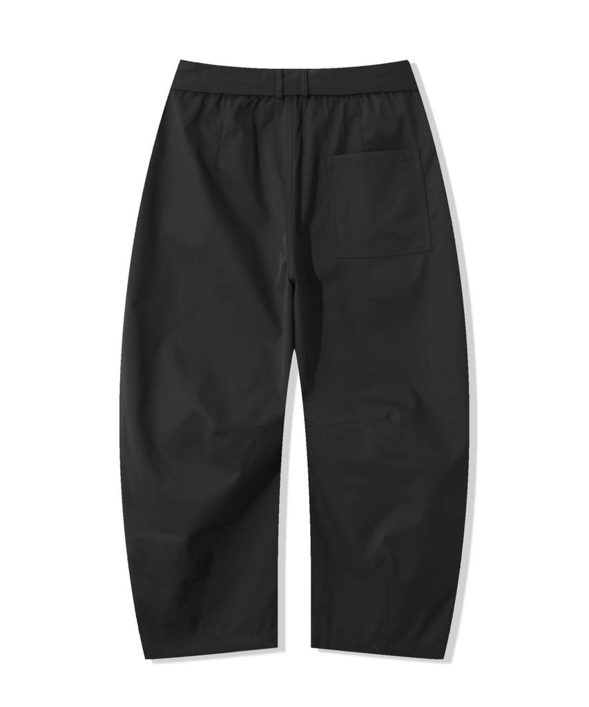 ODDBALLS CLUB Odd Ball Belt Curved Pants Black