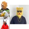 Funny Animal Headgear For Halloween Cosplay Latex Material Various Designs Perfect For Dressing Up Funny Props Characters)