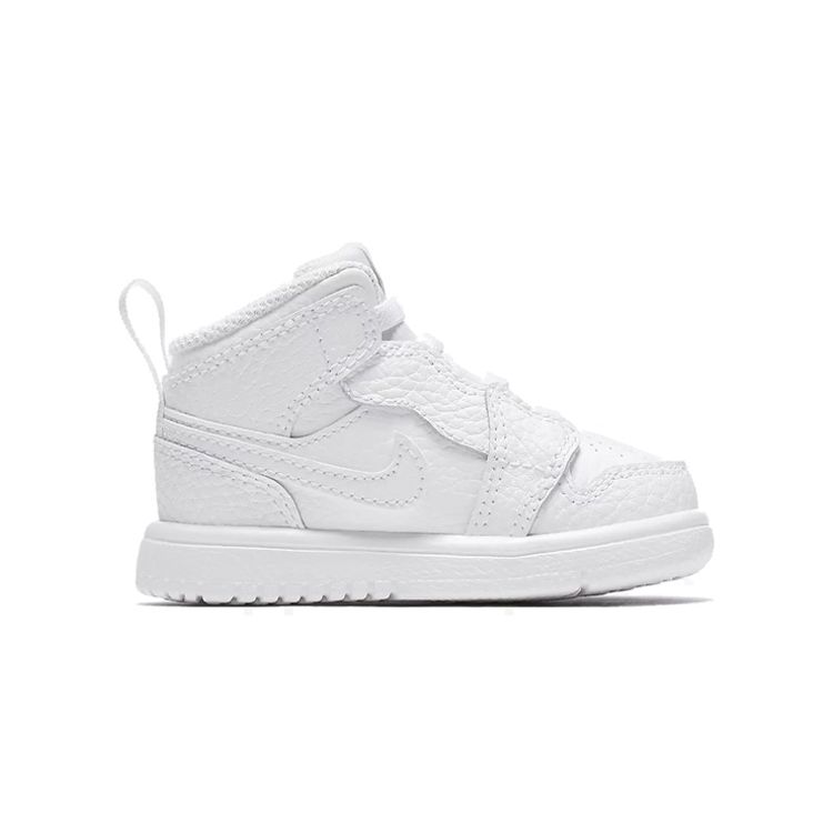 Jordan Air  1 Mid Alt Fuel Comfortable Casual High-Top Walker Shoes Baby Shoes White AR6352-109