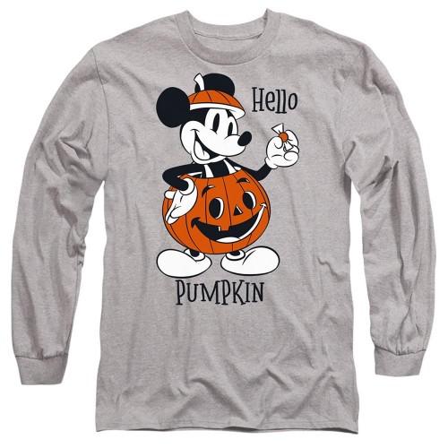 Disney Unisex Adult Hello Pumpkin Mickey Mouse T-Shirt