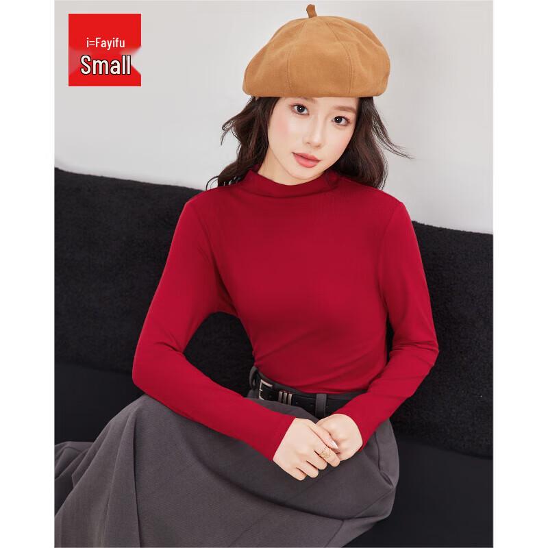 IEF Women s Korean Style Mock Neck Long Sleeve Top M