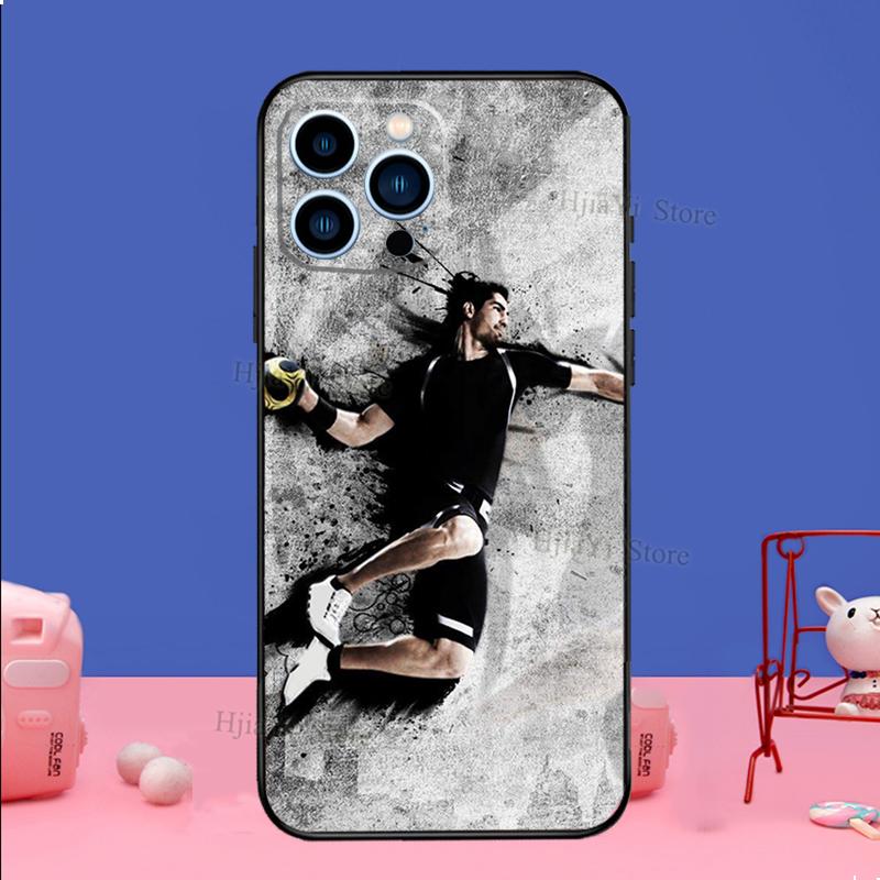 Handball Sport Phone Case For iPhone 16 15 11 12 13 14 Pro Max Mini X XS XR Plus SE2 Funda Coque Capa Cover