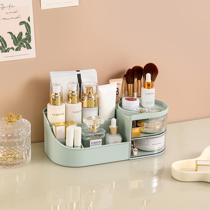 Desktop Storage Box for Stationery, Cosmetics, and Dormitory Use