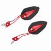 Pair 8mm 10mm Universal Motorbike Scooter Motorcycle Rearview Mirror Rear View Side Mirrors Red