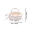 Fashionable Flower Girl Basket for Garden Ceremonies And Parties
