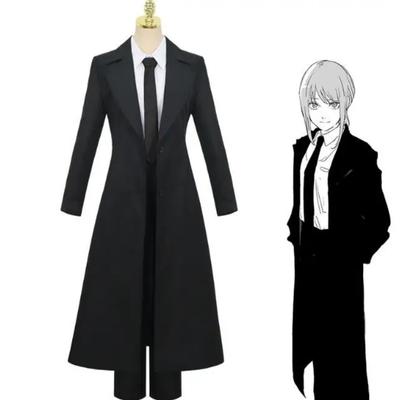 Muž s motorovou pilou Makima Cosplay Kostýmy Hayakawa Aki Černá Uniforma Denji Lovec démonů Kostýmy Vánoce Halloween Karnevalové kostýmy