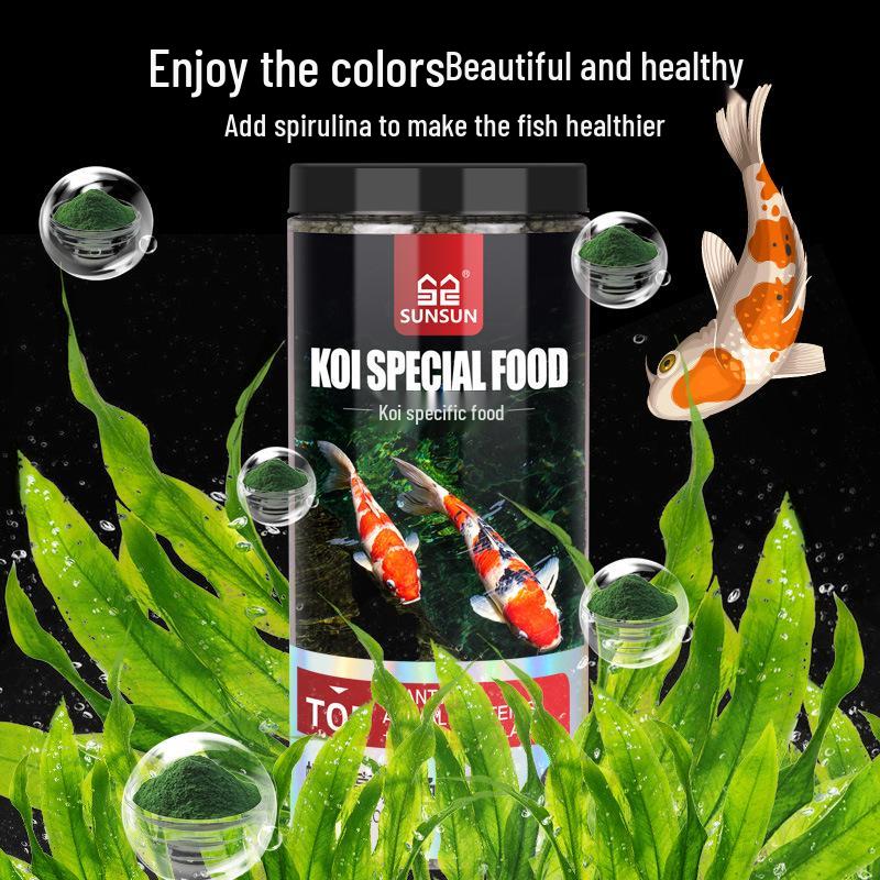 Color Enhancing Fish Food for Koi, Tropical, Goldfish, and Ornamental Fish