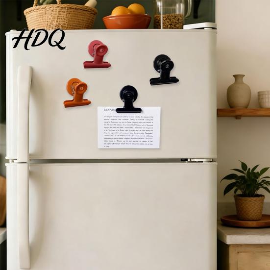 Refrigerator Magnet Heavy Duty with Metal Clip Memo Note Strong Magnetic Holder Fridge Home Kitchen